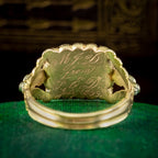Antique Georgian Emerald Diamond Cluster Ring 2ct Emerald Dated 1828