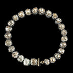 Antique Georgian French Rose Cut Diamond Bracelet Silver Gold Circa 1780