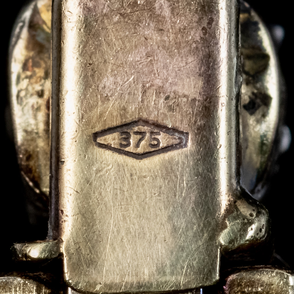 Antique Georgian French Rose Cut Diamond Bracelet Silver Gold Circa 1780