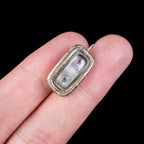 Antique Georgian Lovers Eye Miniature Snake Brooch 18ct Gold