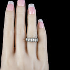 Antique Georgian Old Cut Diamond Five Stone Ring 3.4ct Total