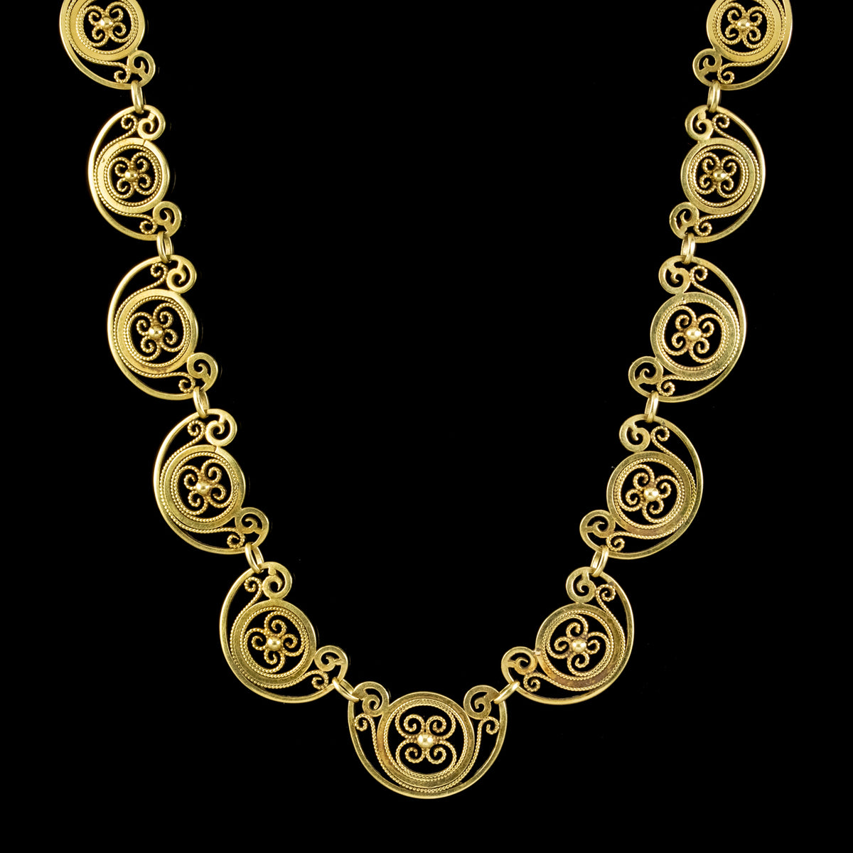 Antique Victorian 18Ct Gold Chain Necklace Circa 1900