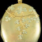 Antique Victorian 18ct Gold Clover Locket 