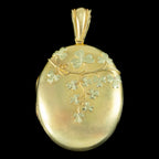 Antique Victorian 18ct Gold Clover Locket 