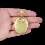 Antique Victorian 18ct Gold Clover Locket 