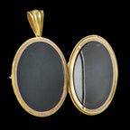 Antique Victorian 18ct Gold Floral Locket Circa 1880