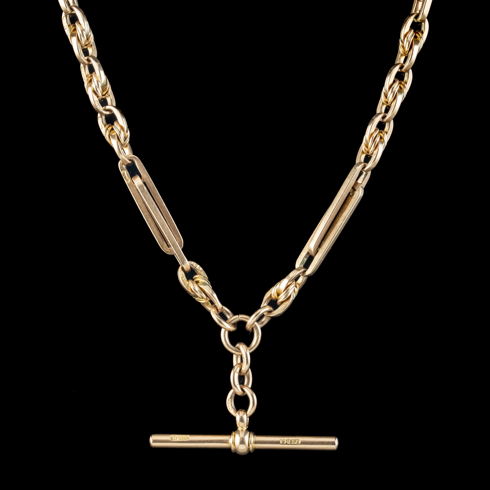 Antique Victorian 9ct Gold Albert Chain Secondary image