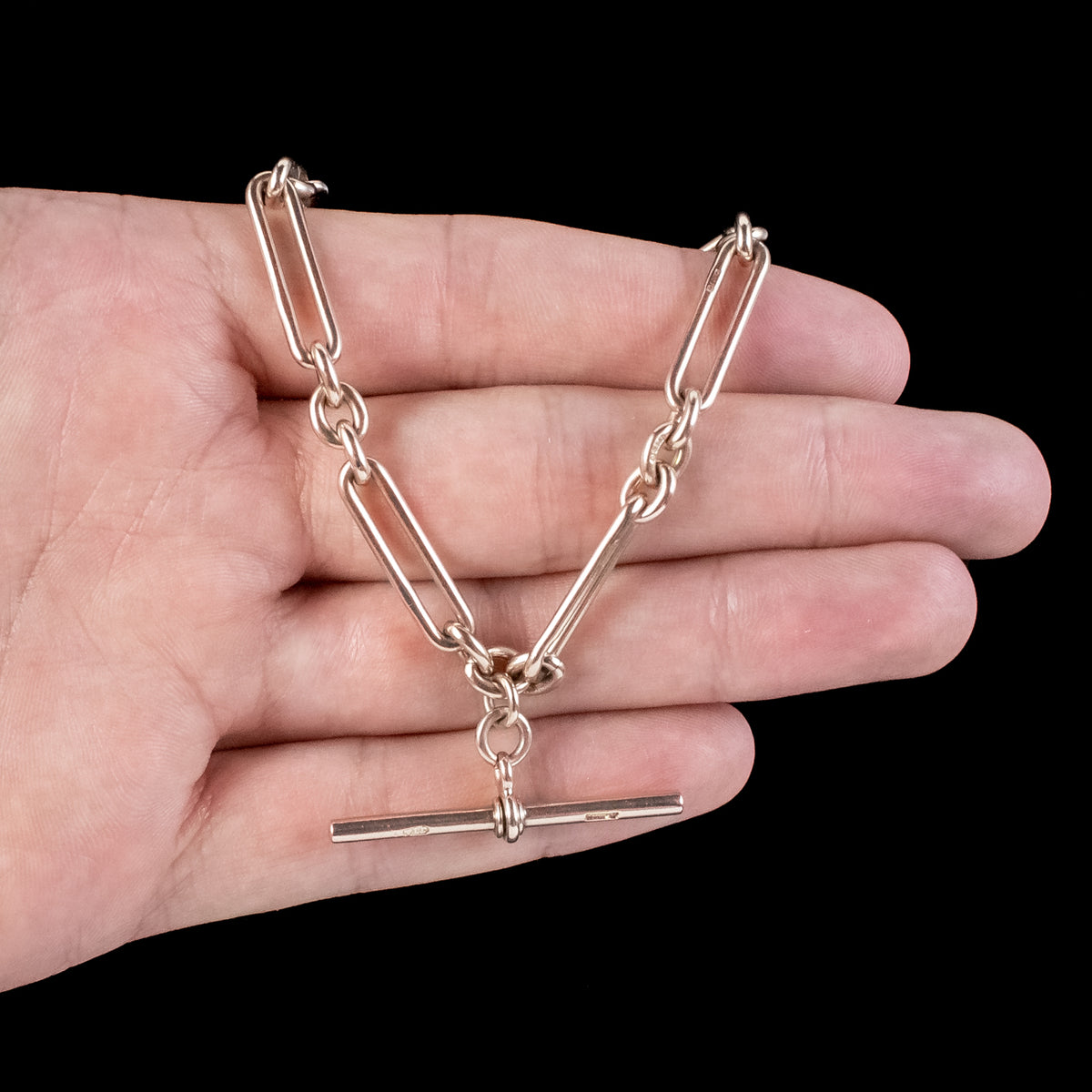 Antique Victorian 9ct Gold Albert Chain 