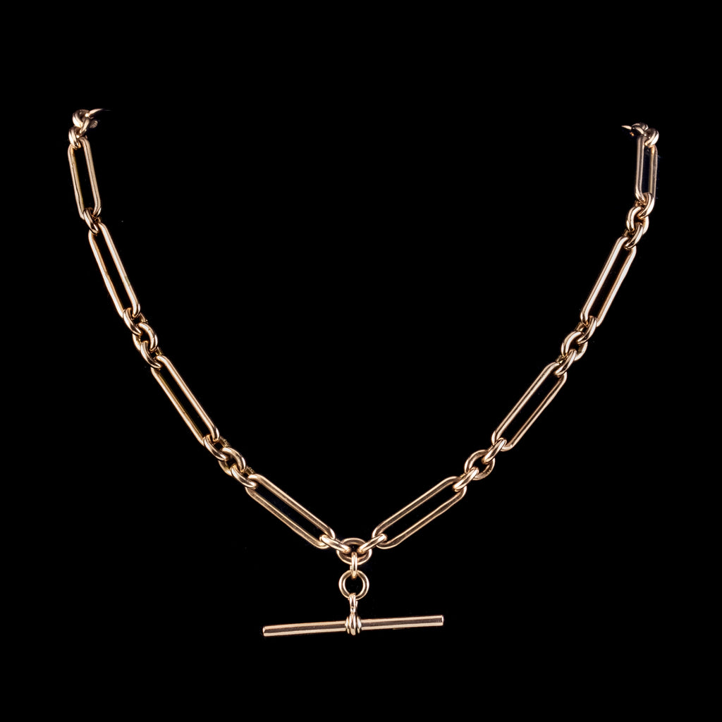 Antique Victorian 9ct Gold Albert Chain 
