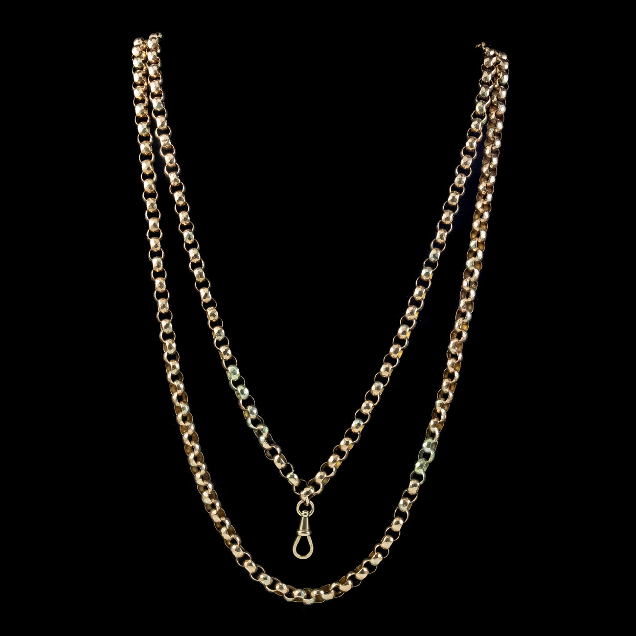 Antique Victorian 9ct Gold Guard Chain 
