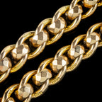 Antique Victorian 9ct Gold Rollerball Albert Chain
