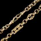 Antique Victorian Albert Chain 9ct Gold 