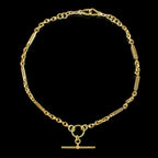 Antique Victorian Albert Chain Necklace 9ct Gold