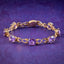 Antique Victorian Amethyst Bracelet 18ct Gold 21ct Of Amethyst 