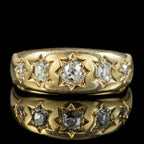 Antique Victorian Diamond Band Ring 1ct Of Diamond Circa 1890