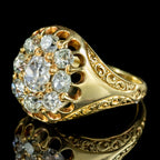 Antique Victorian Diamond Cluster Ring 1.60ct Of Diamond Circa 1880 Boxed