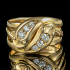 Antique Victorian Diamond Snake Ring Dated 1899