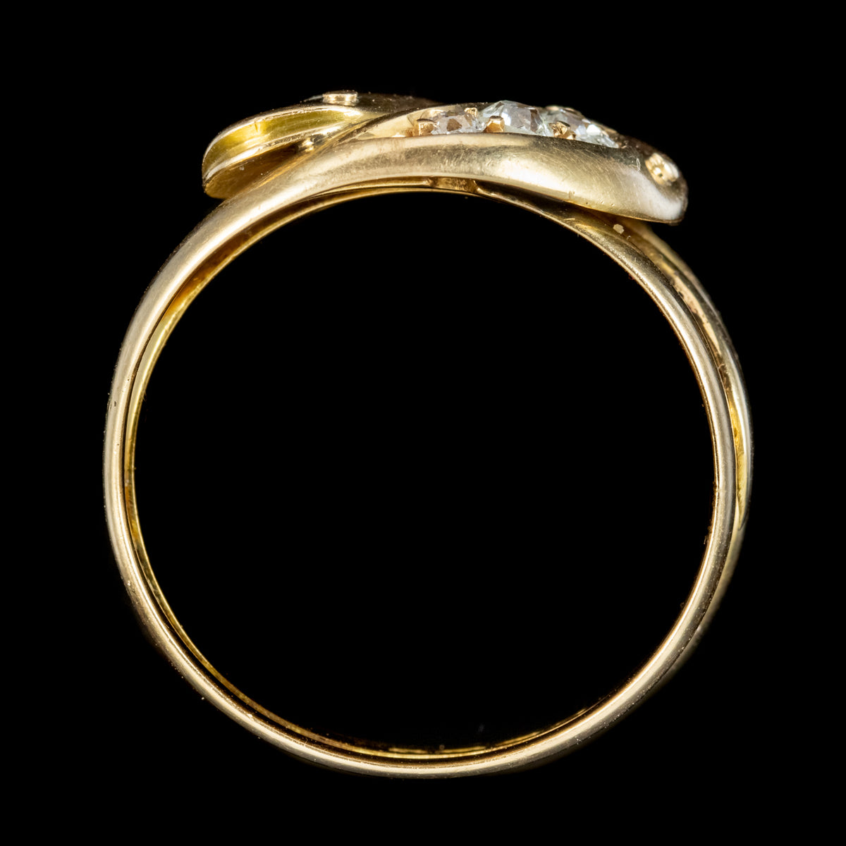 Antique Victorian Diamond Snake Ring Dated 1899