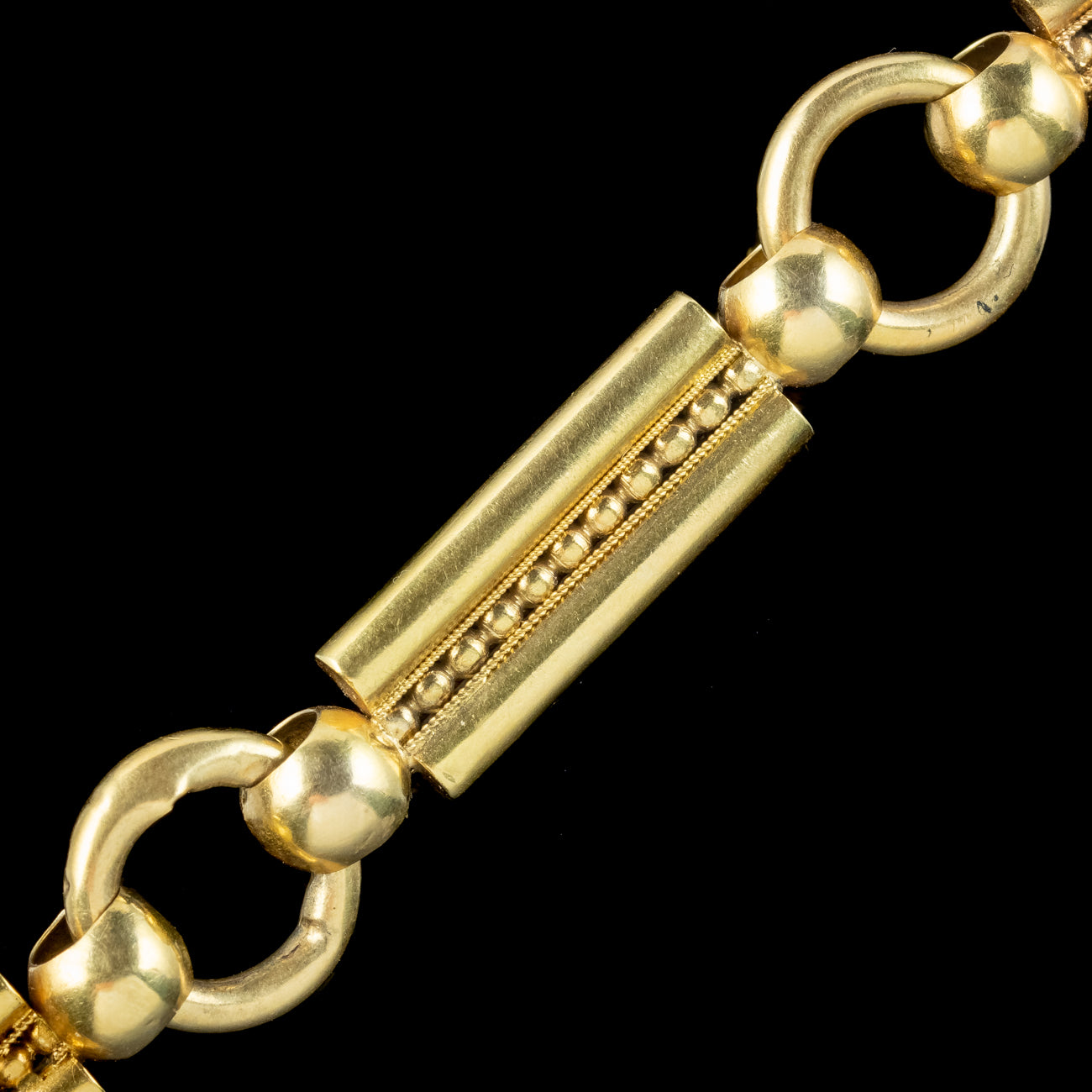 Antique Victorian Etruscan Bracelet With Heart Padlock 15ct Gold
