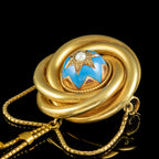 Antique Victorian Etruscan Revival Brooch Ollivant And Botsford With Box