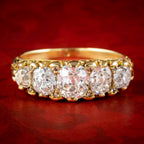 Antique Victorian Five Stone Diamond Ring 2.4ct Total