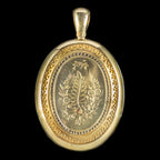 Antique Victorian Floral Locket 18ct Gold Boxed Circa 1890