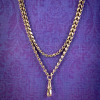 Antique Victorian Guard Chain 9ct Gold Circa 1880