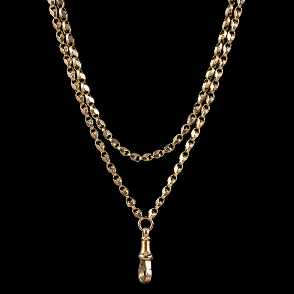 Antique Victorian Guard Chain 9ct Gold Circa 1880