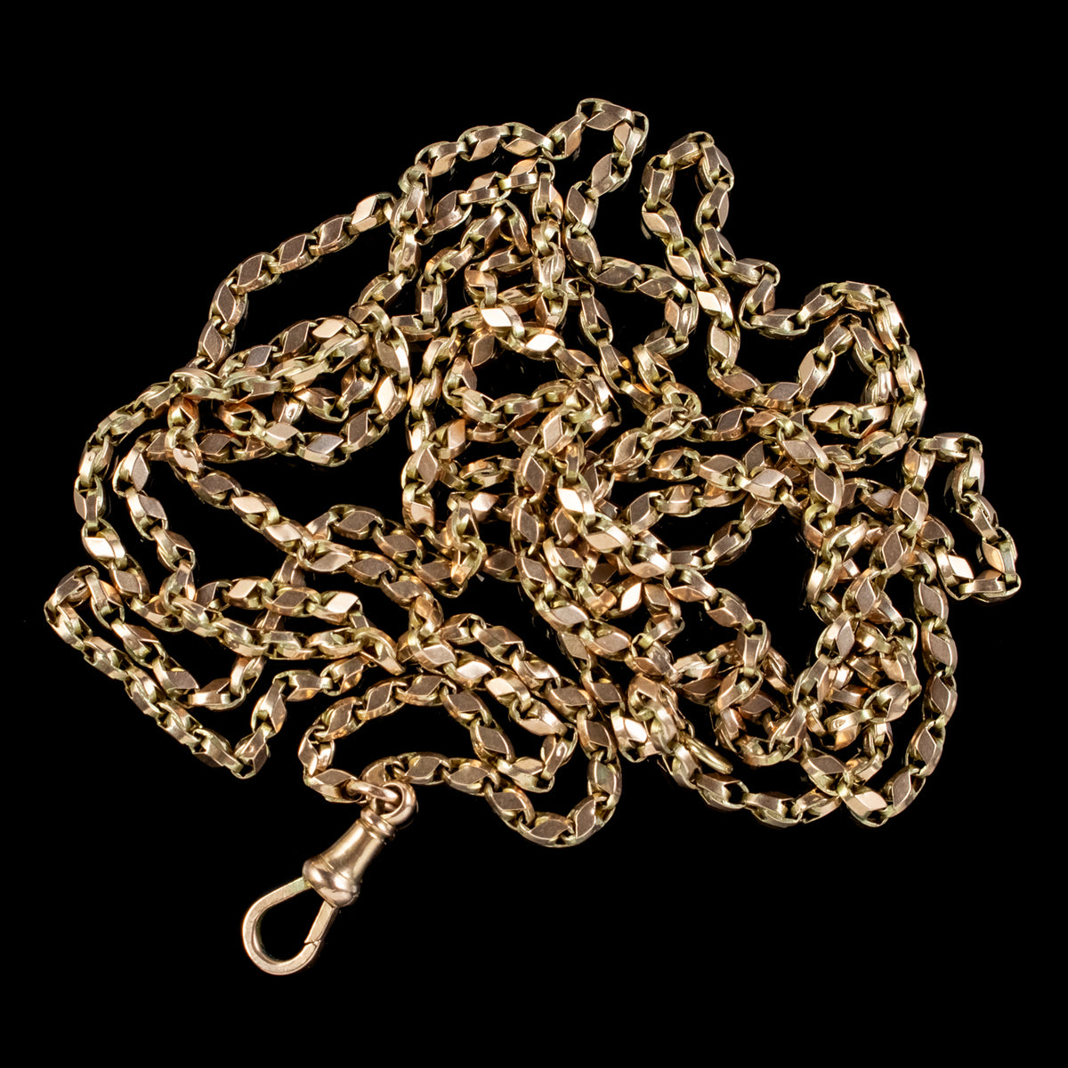 Antique Victorian Guard Chain 9ct Gold Circa 1880