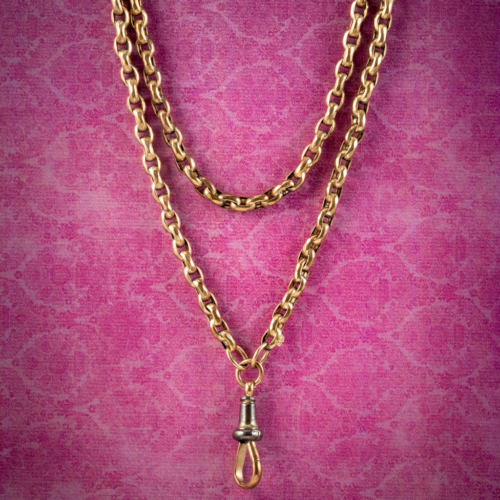 Antique Victorian Guard Chain 9ct Gold Circa 1880