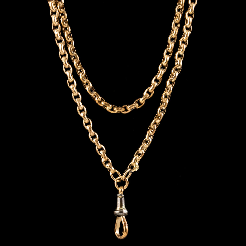Antique Victorian Guard Chain 9ct Gold Circa 1880