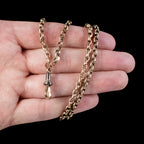 Antique Victorian Guard Chain 9ct Gold Circa 1880
