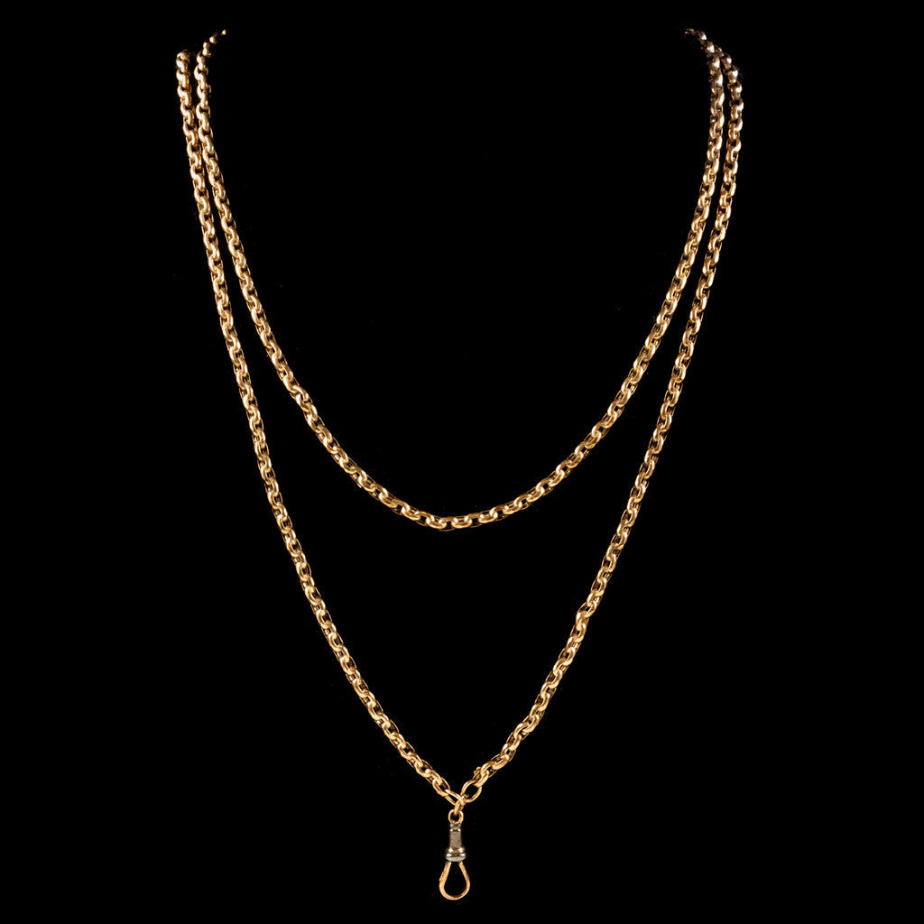 Antique Victorian Guard Chain 9ct Gold Circa 1880