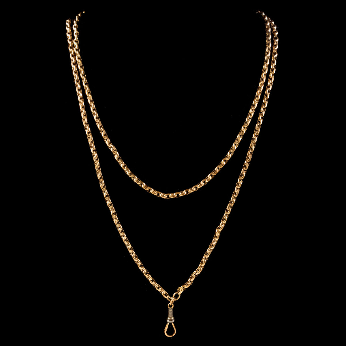 Antique Victorian Guard Chain 9ct Gold Circa 1880