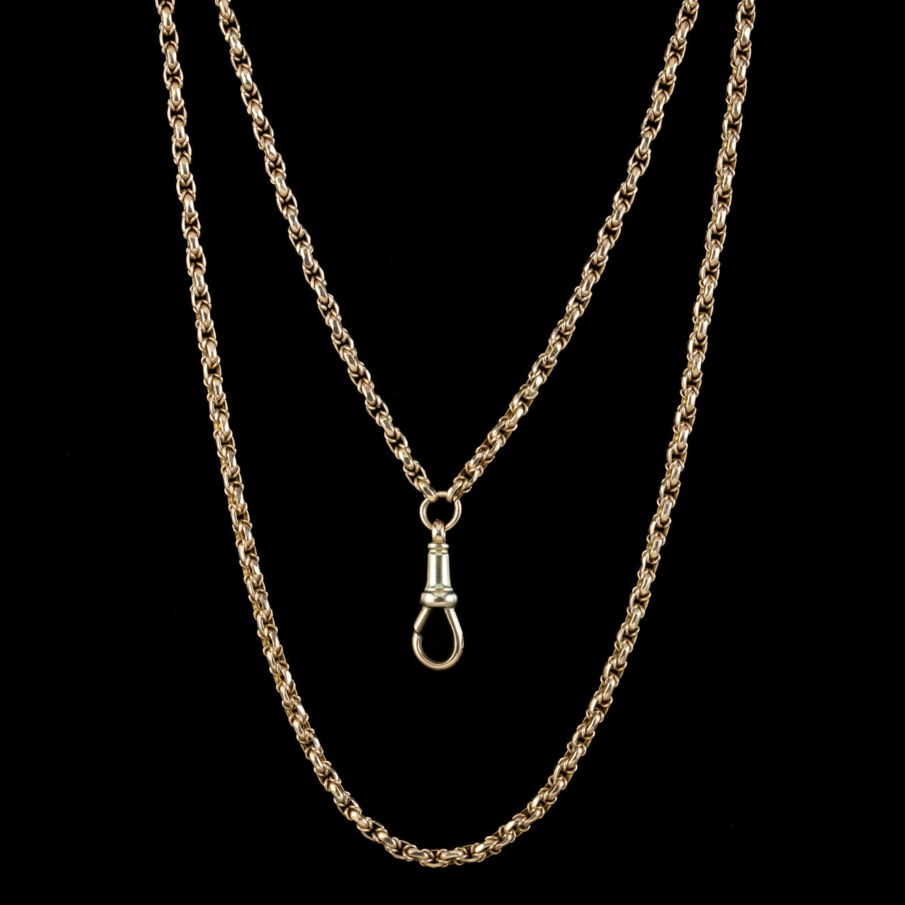 Antique Victorian Guard Chain 9ct Gold Secondary image