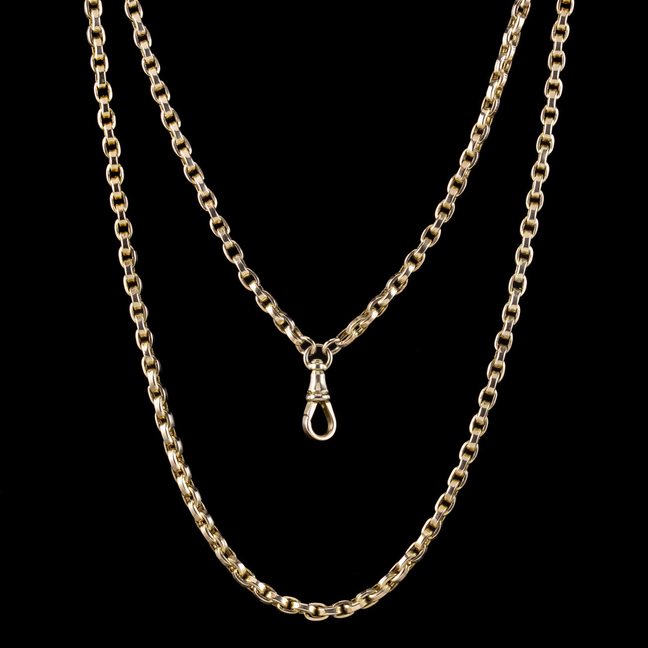 Antique Victorian Guard Chain 9ct Gold Secondary image