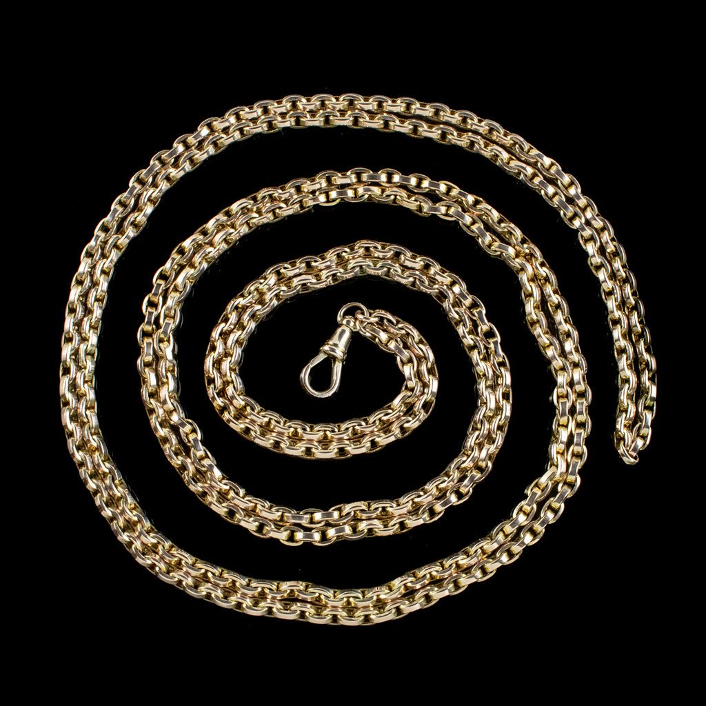 Antique Victorian Guard Chain 9ct Gold