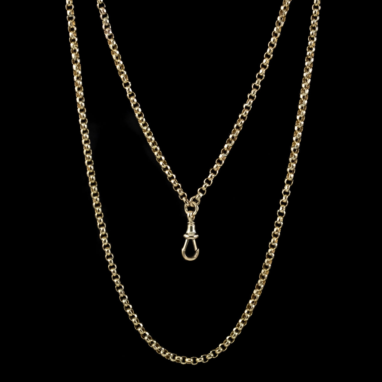 Antique Victorian Guard Chain Necklace 9ct Gold Secondary image