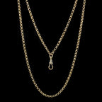 Antique Victorian Guard Chain Necklace 9ct Gold
