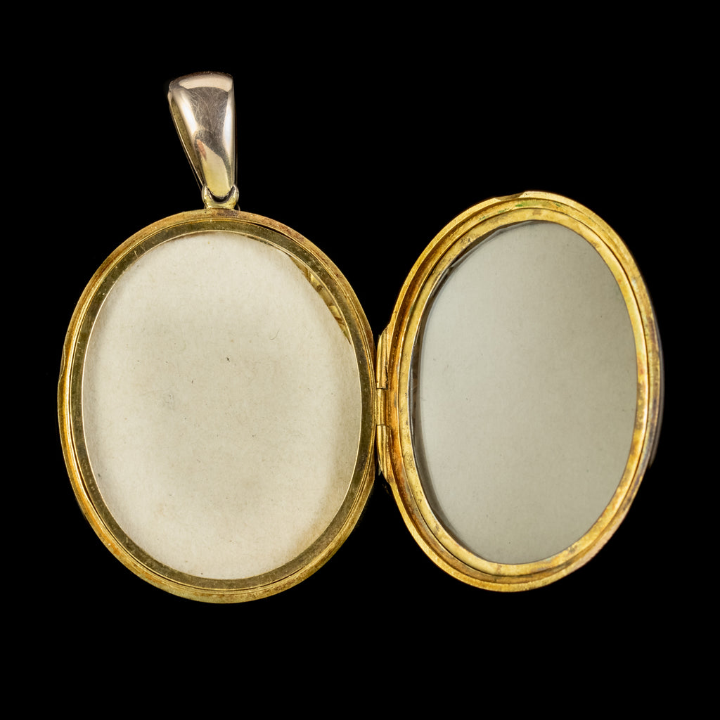 Antique Victorian Heart Locket 15ct Gold 