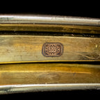 Antique Victorian Moonstone Diamond Bangle 14ct Gold 2.8ct Of Diamond