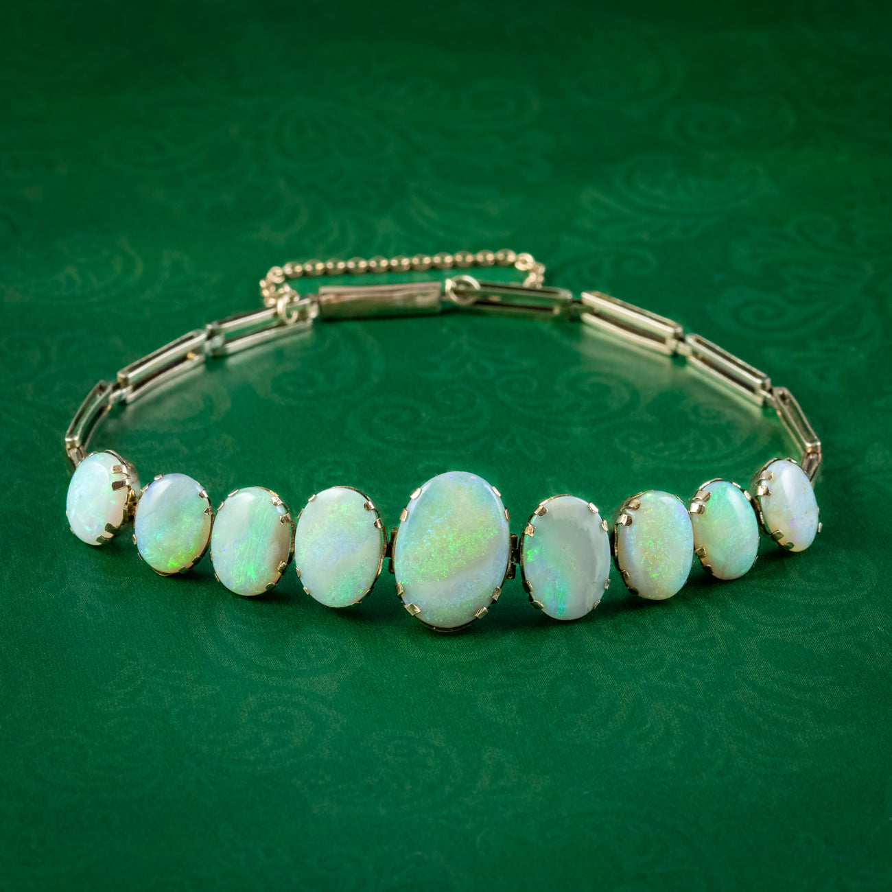 Antique Victorian Opal Bracelet 18ct Total 9ct Gold Main image