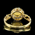 Antique Victorian Pearl Diamond Daisy Cluster Ring 