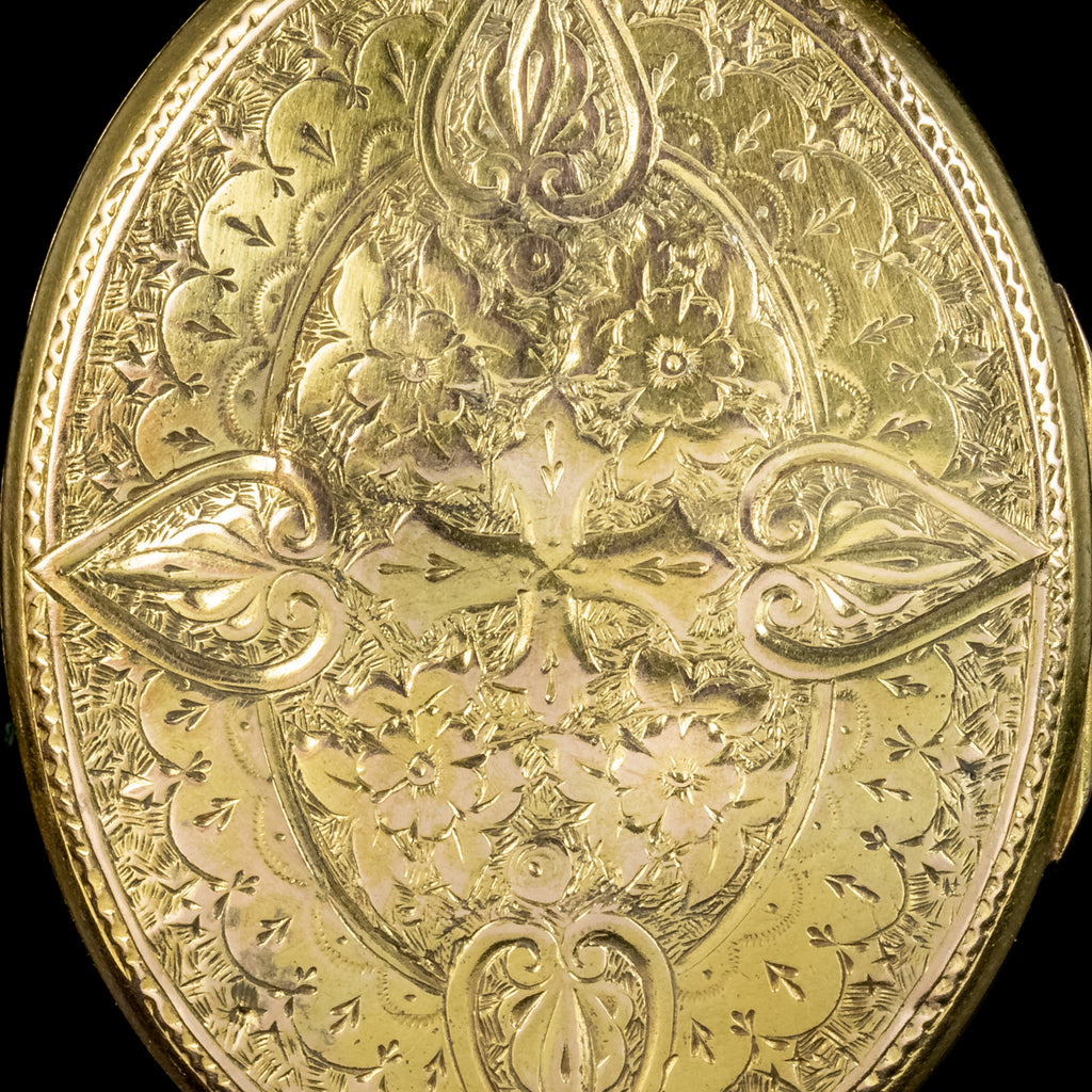 Antique Victorian Pearl Star Locket 15ct Gold Circa 1890