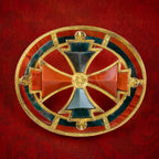 Antique Victorian Scottish Jasper Carnelian Brooch 18ct Gold 