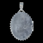 Antique Victorian Silver Owl And Swallow Locket Circa 1890