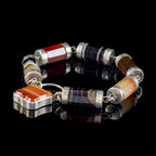 Antique Scottish Agate Padlock Bracelet Silver Circa 1860