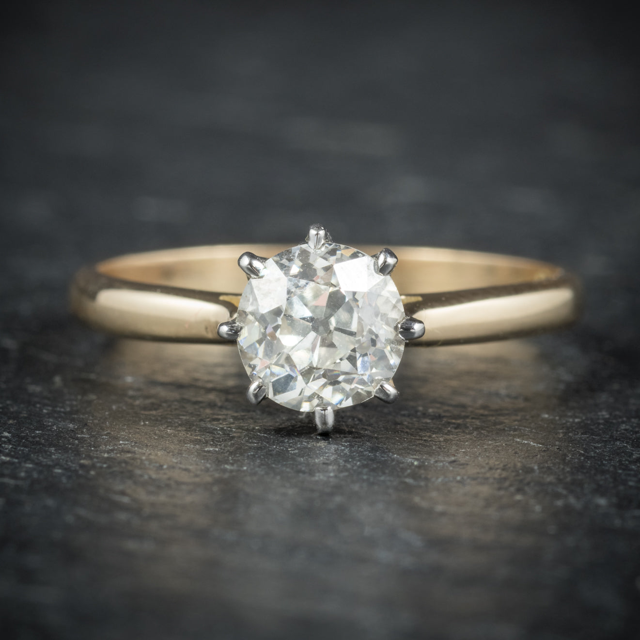 Antique Victorian Diamond Engagement Ring 18ct Gold Circa 1900 Secondary image