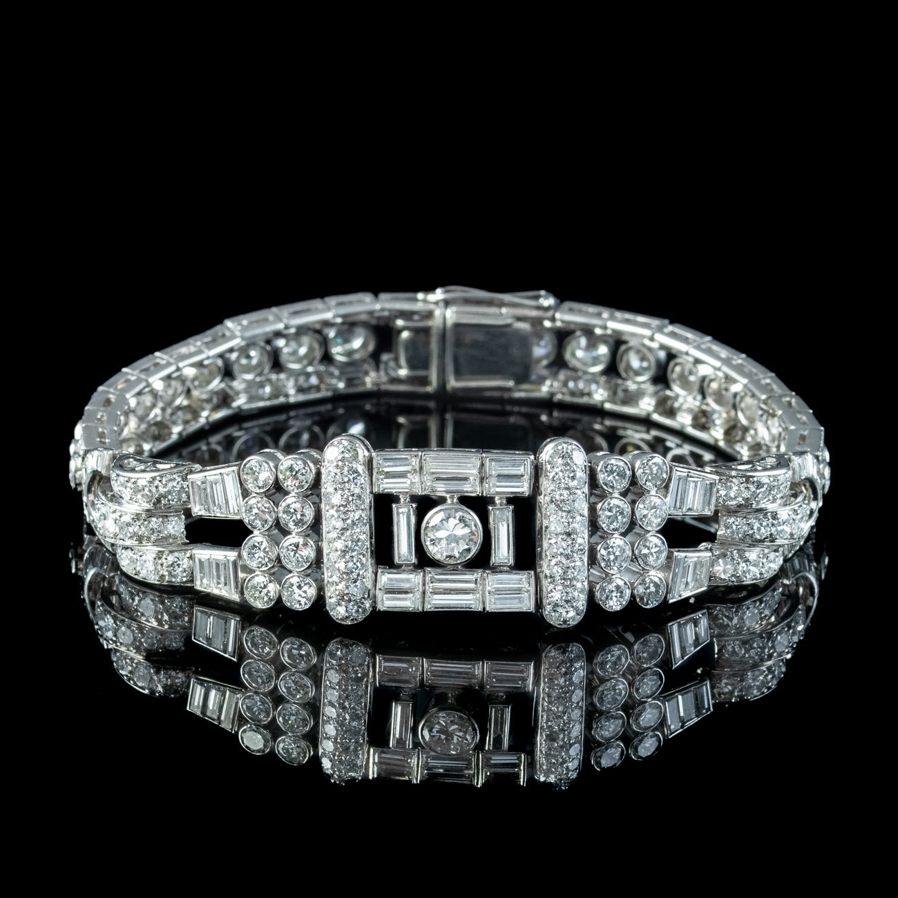 Art Deco Diamond Bracelet Platinum 15ct Diamond Secondary image
