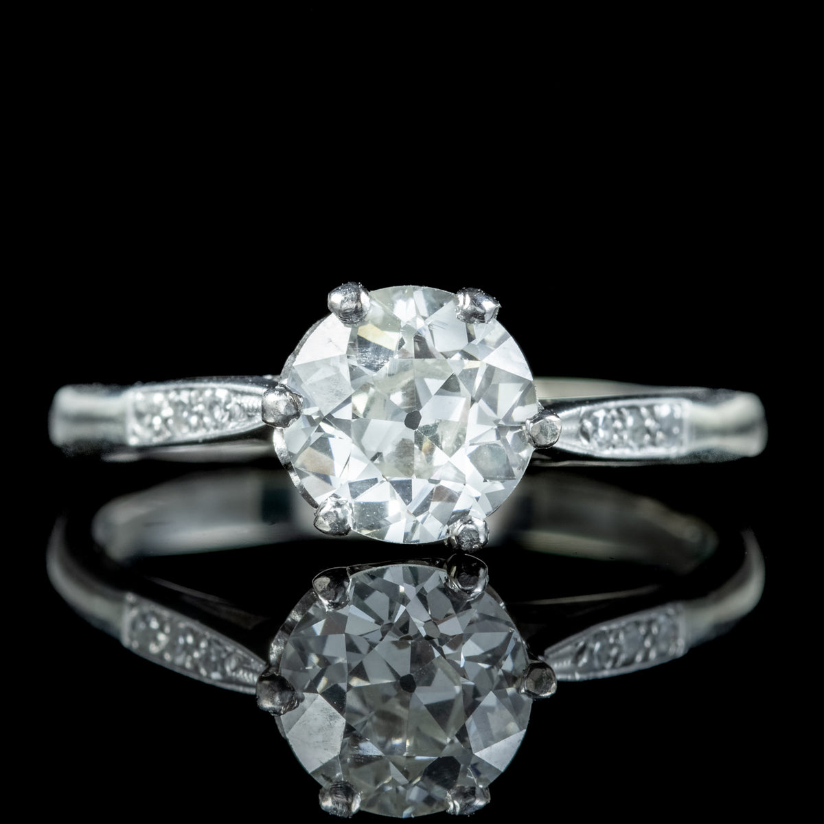 Art Deco Diamond Solitaire Ring 1.20ct Diamond